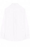 Комплект из хлопковой рубашки и галстука с принтом