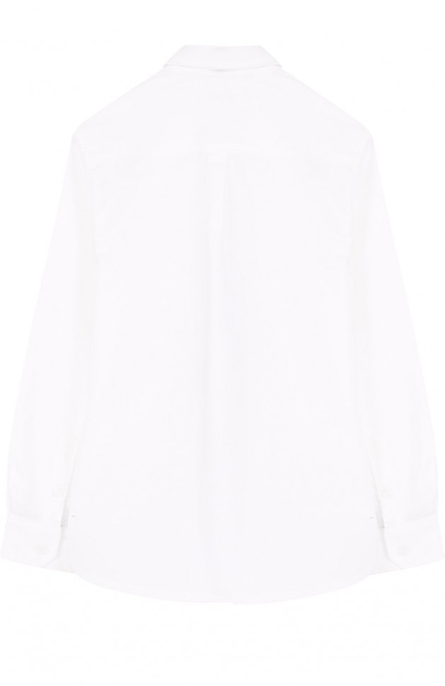 Комплект из хлопковой рубашки и галстука с принтом