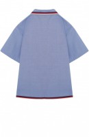 Хлопковая рубашка с контрастной отделкой