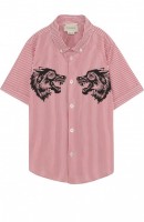 Хлопковая рубашка с принтом