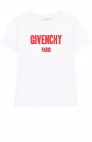 Хлопковая футболка с логотипом бренда