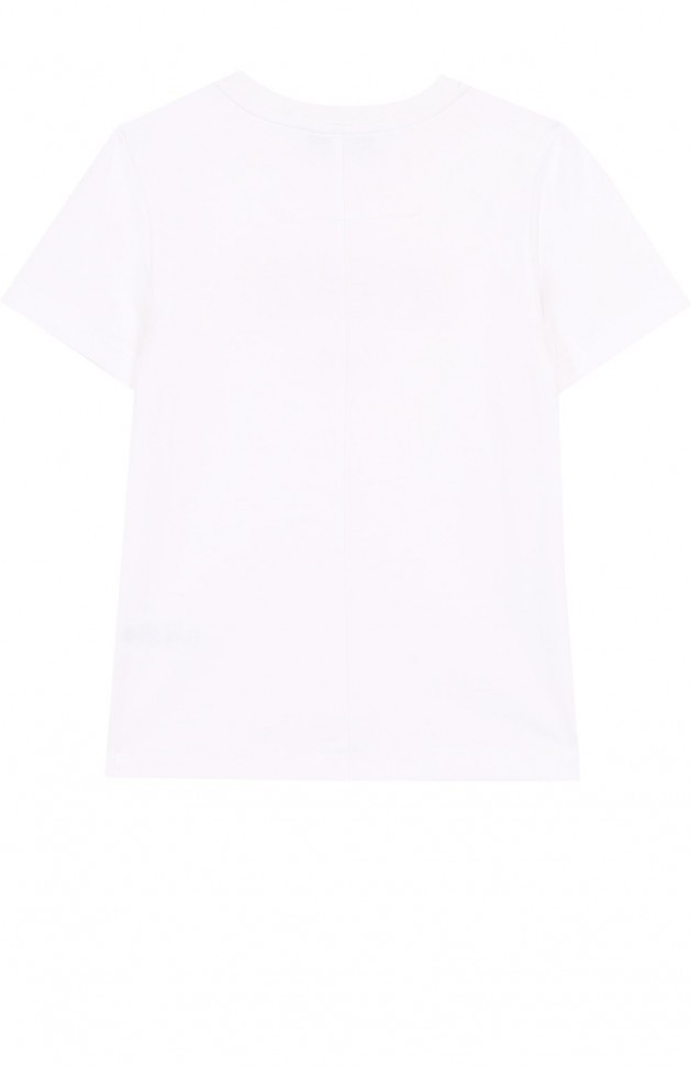 Хлопковая футболка с логотипом бренда