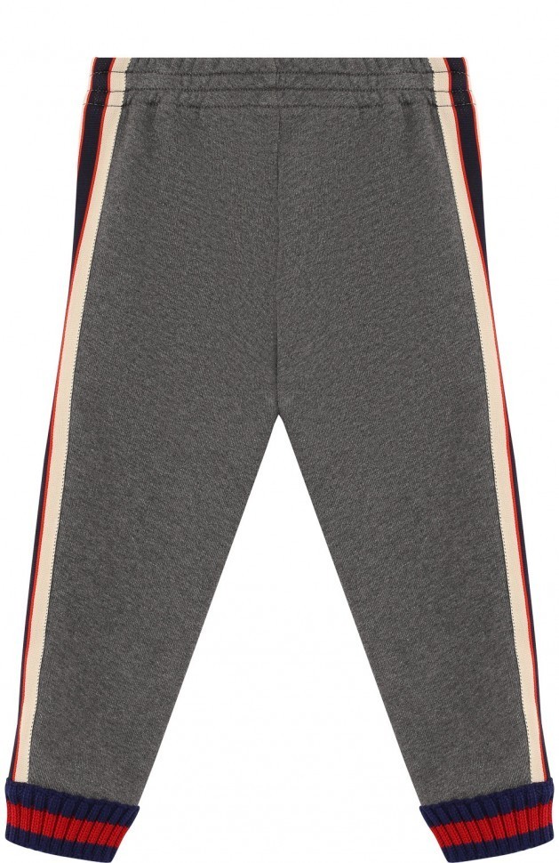 Хлопковые джоггеры с лампасами