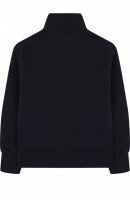 Хлопковый кардиган на молнии с воротником-стойкой