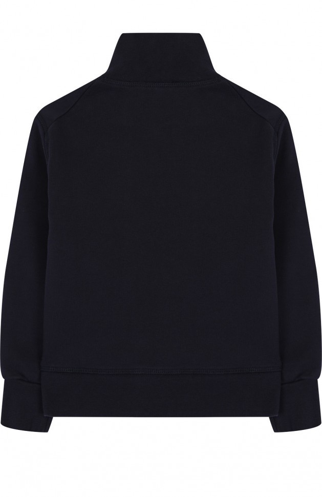 Хлопковый кардиган на молнии с воротником-стойкой