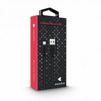 Кабель moonfish USB - Micro USB, 1 м черный