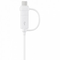 Кабель Samsung USB - microUSB & USB Type-C белый