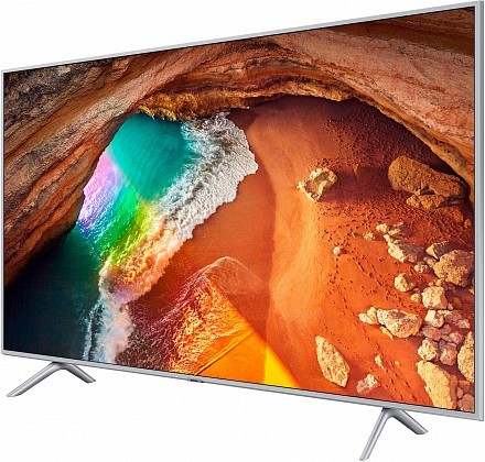 Телевизор Samsung 49 серия 6 4K Smart QLED TV 2019 Q67R серебряный"